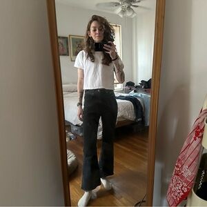 Aritzia Denim Forum Twiggy High Rise Flare Jeans in Faded Black